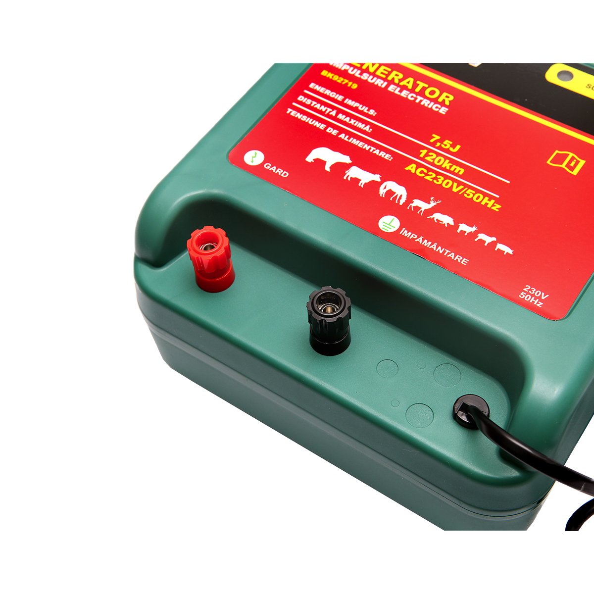 Aparat generator de impulsuri AC230V/50Hz 7.5 Joule, 120km pentru gard electric Breckner Germany